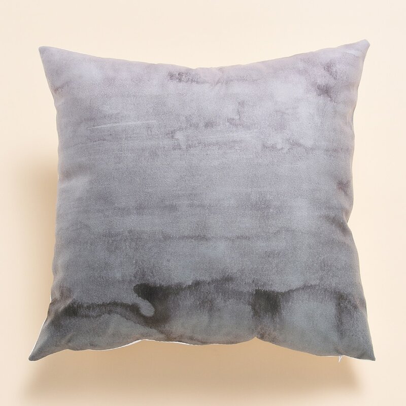 

Graphic Print Cushion Cover Without Filler, Grey