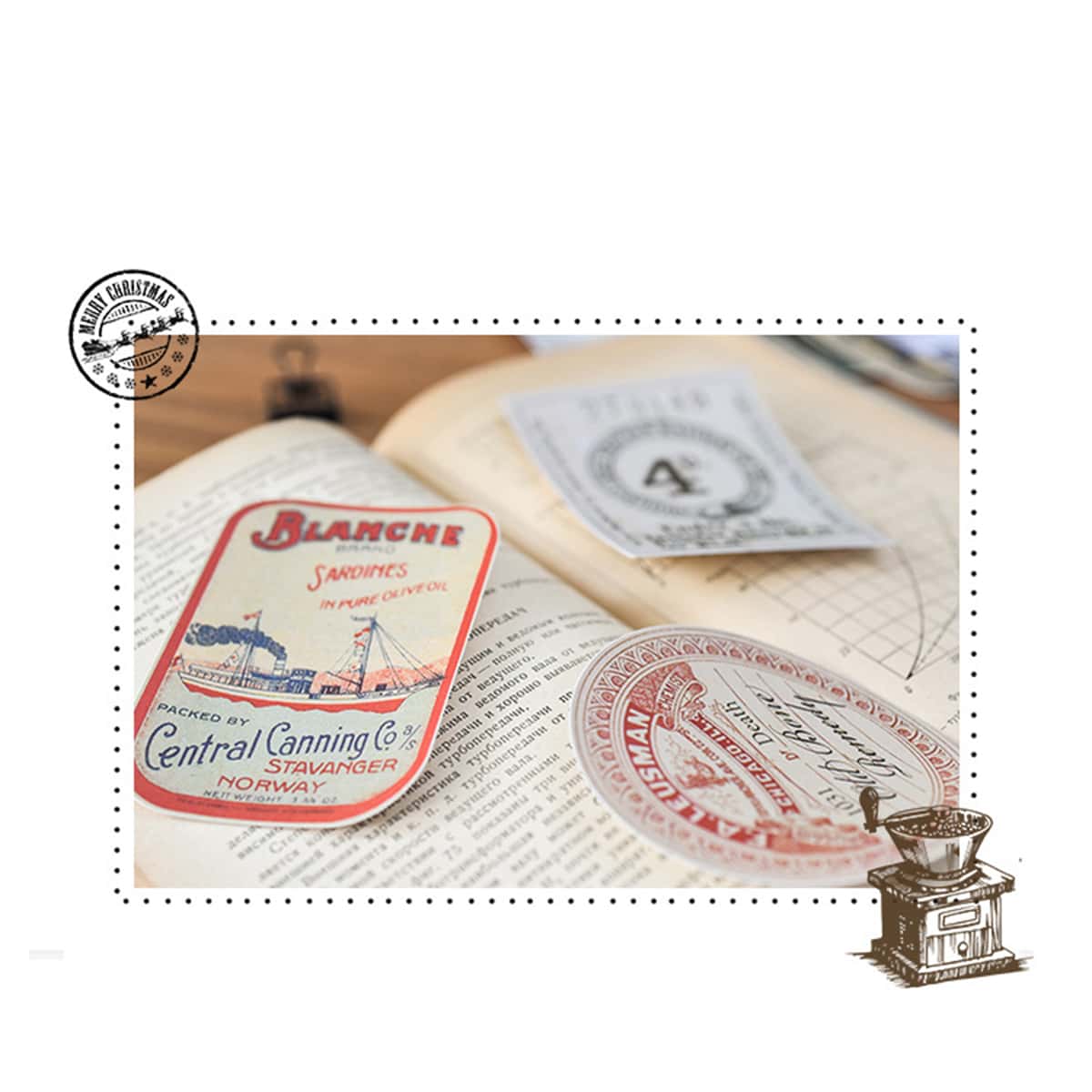 

6pcs Vintage Luggage Sticker, Multicolor