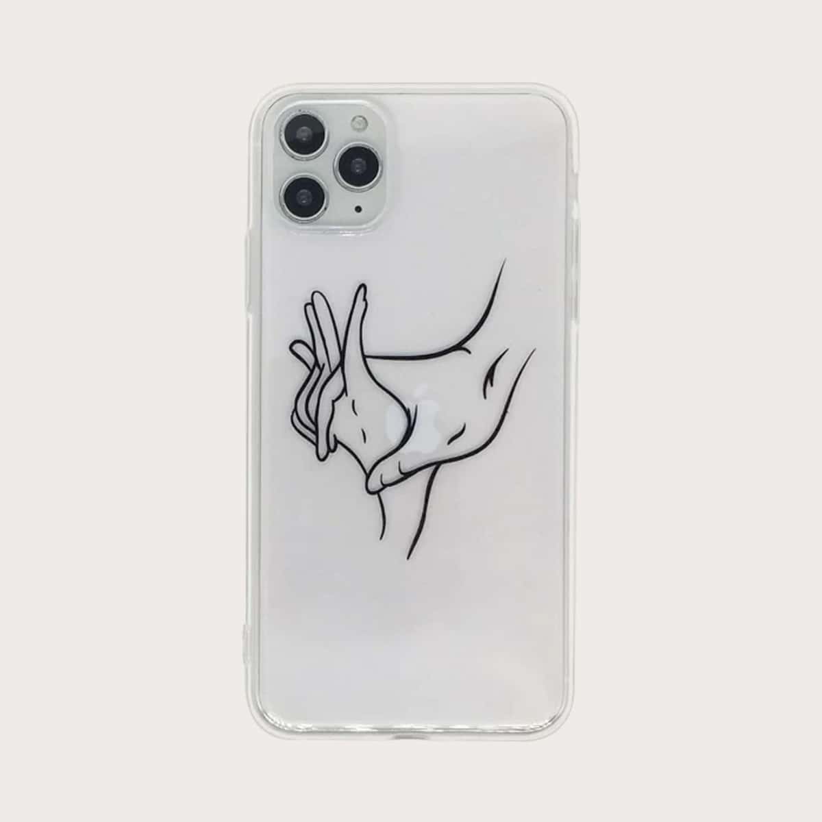 

Hand Graphic iPhone Case, Multicolor