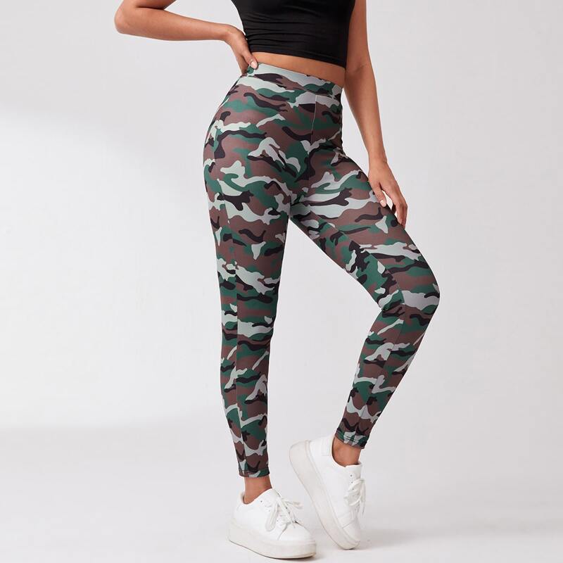 

Camo Pattern Leggings, Multicolor