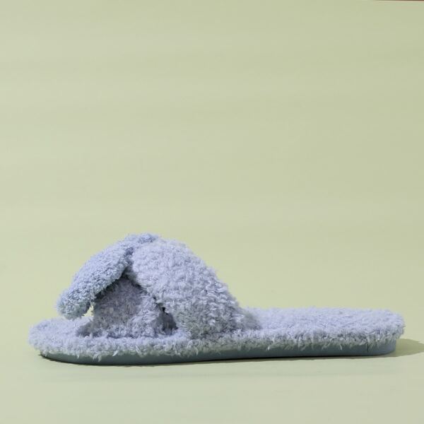 

Bow Decor Slippers, Blue