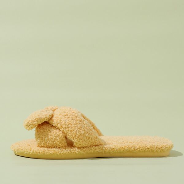 

Bow Decor Slippers, Yellow