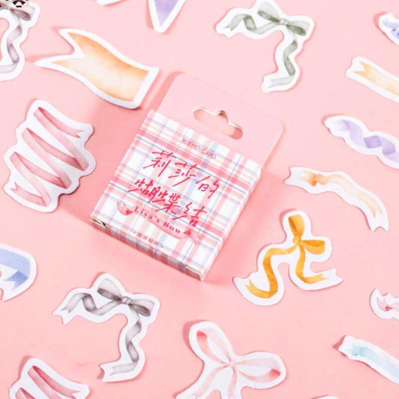 

46pcs Bow Knot Pattern Sticker, Multicolor