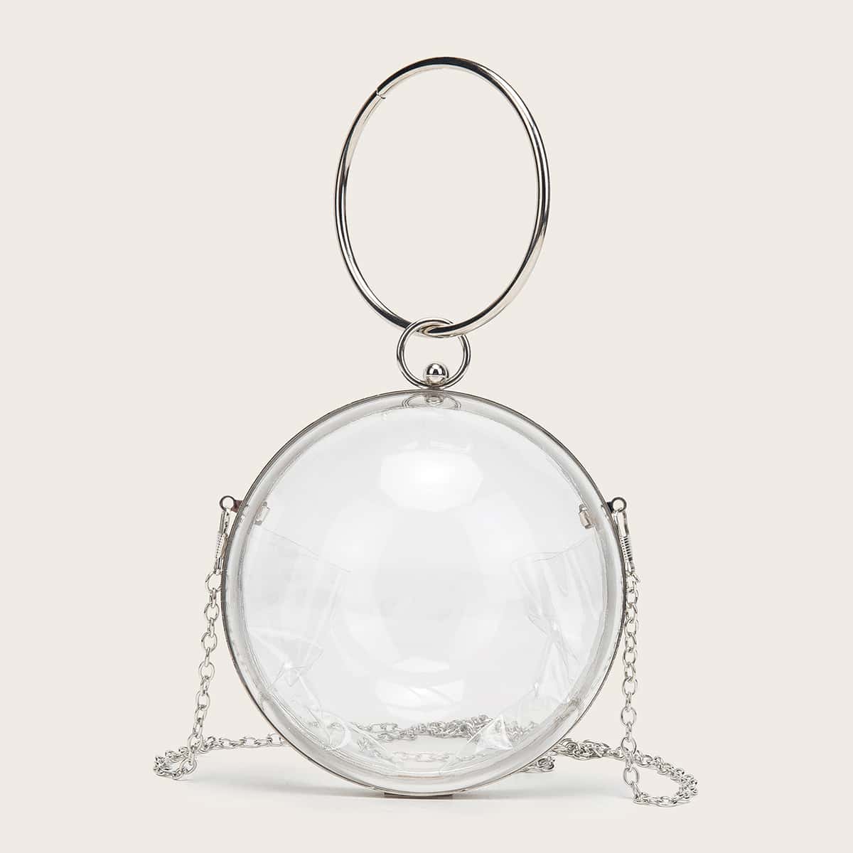 

Mini Ring Handle Clear Circle Bag
