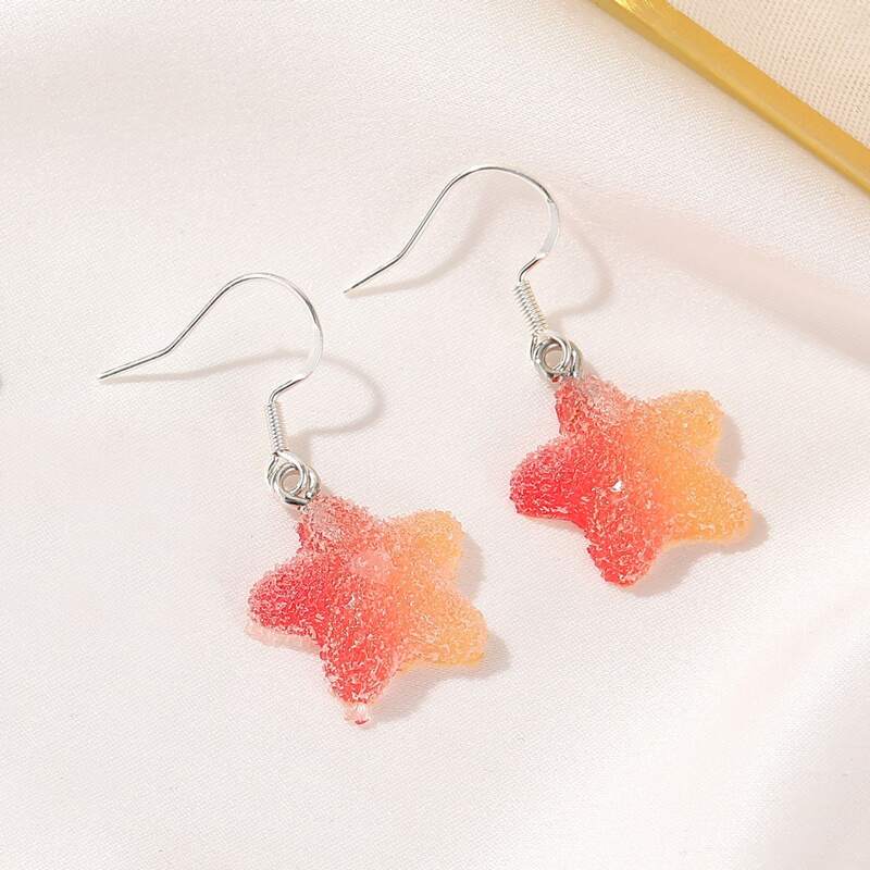 

Gummy Star Drop Earrings, Multicolor