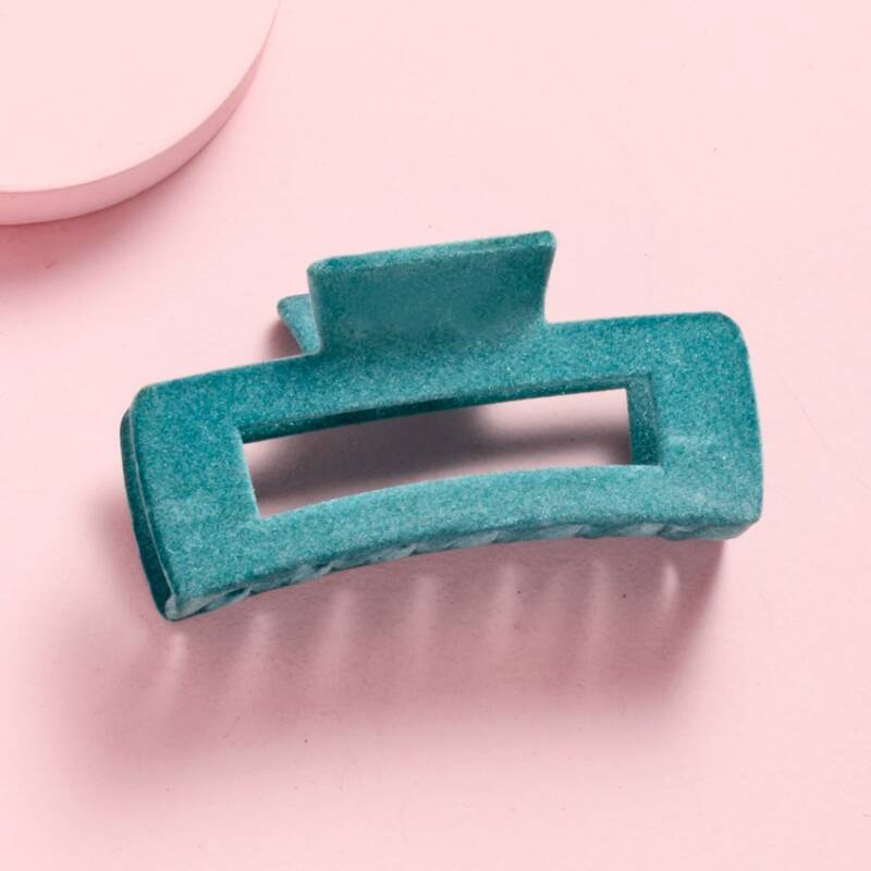 

Solid Hair Claw, Teal blue