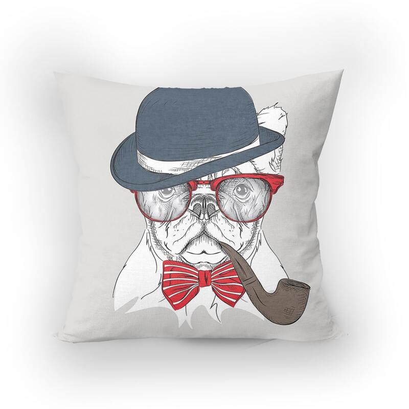 

Dog Print Cushion Cover Without Filler, Multicolor