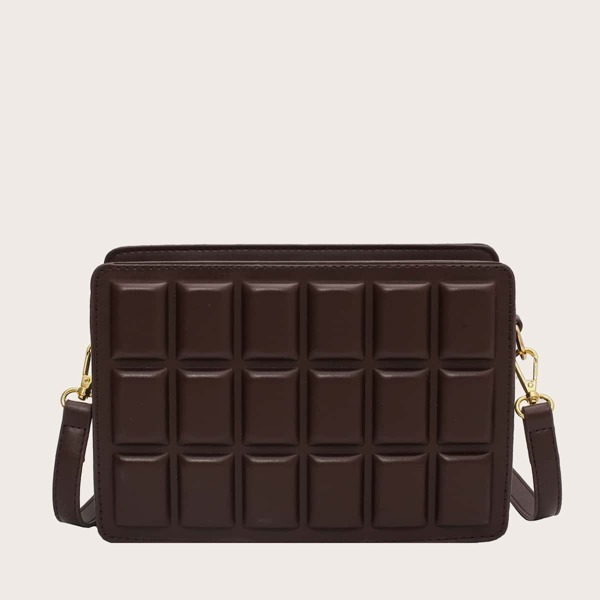 

Chocolate Design Crossbody Bag, Chocolate brown