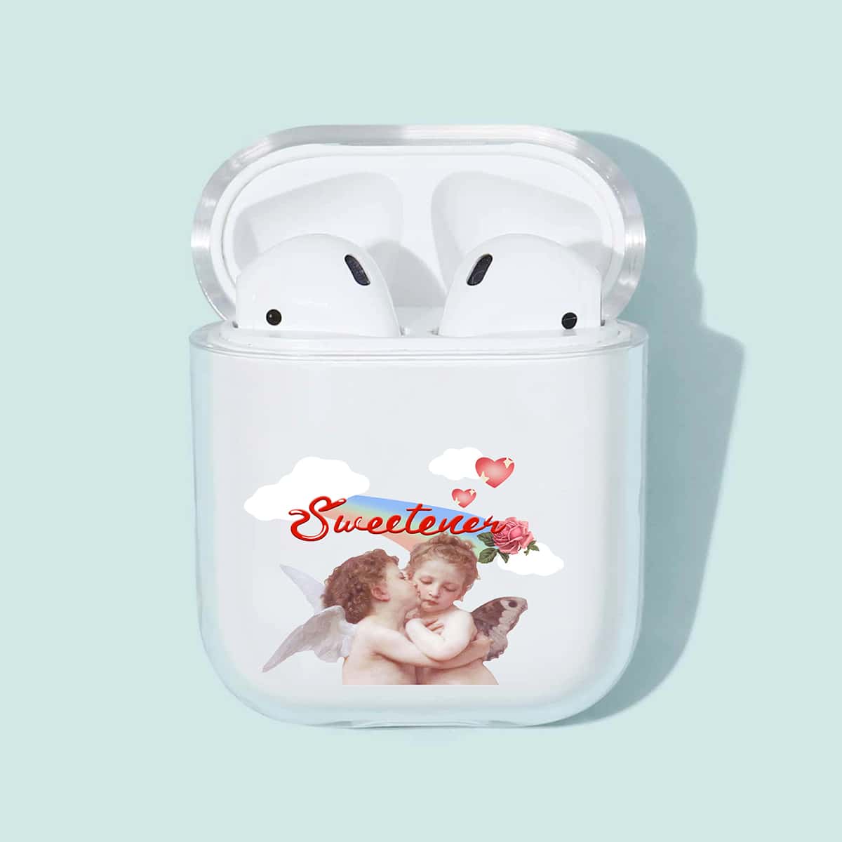 

Angel Pattern Clear Airpods Case