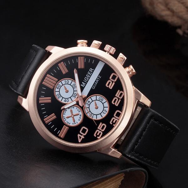 

Men Triple Dial Pointer Watch