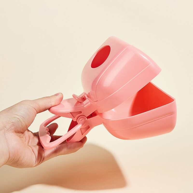 

1pc Dog Poop Clip & 1pack Paper Towel, Pink