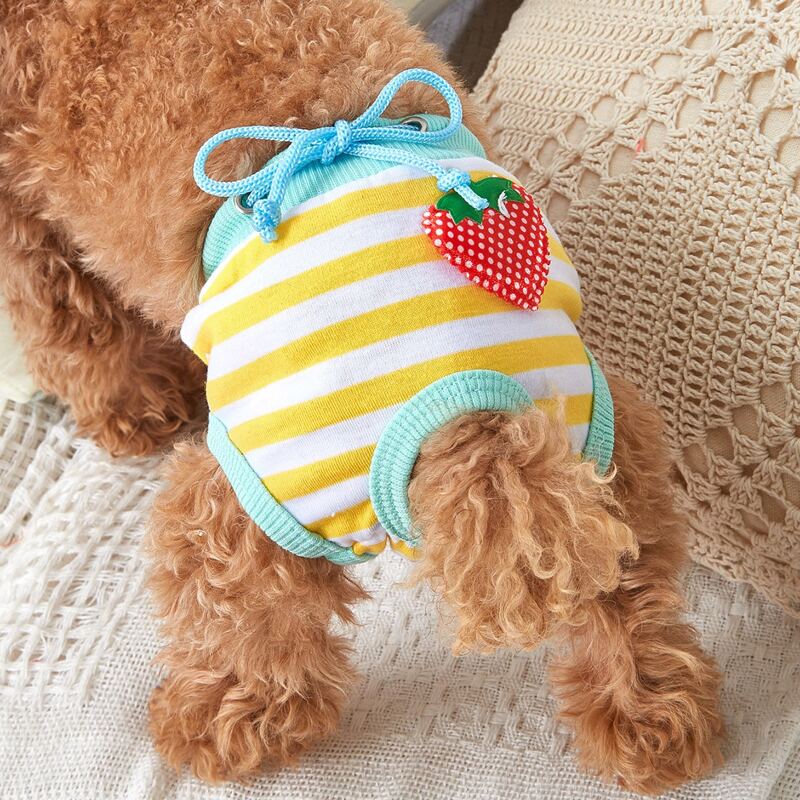 

Strawberry Detail Sanitary Pant, Yellow