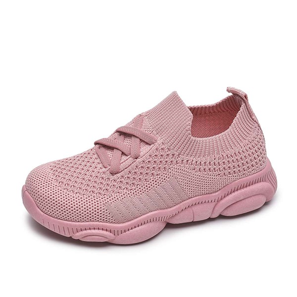 

Toddler Girls Lace-up Decor Sneakers, Pink