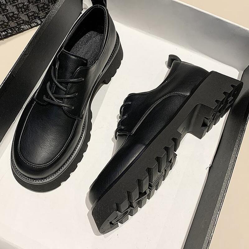 

Lace-up Flatform Wedges, Black