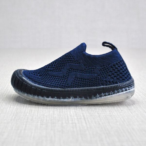 

Toddler Boys Low Top Knit Sneakers, Navy blue