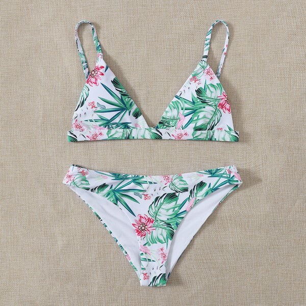 

Tropical Triangle Bikini Swimsuit, Multicolor