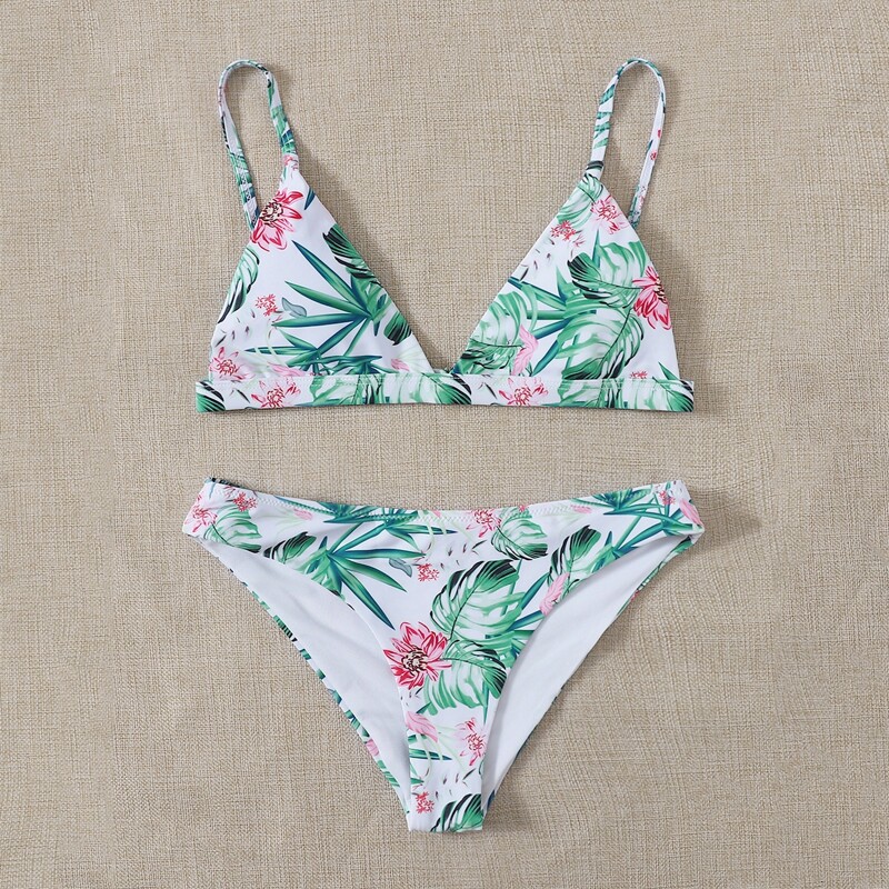 

Tropical Triangle Bikini Swimsuit, Multicolor