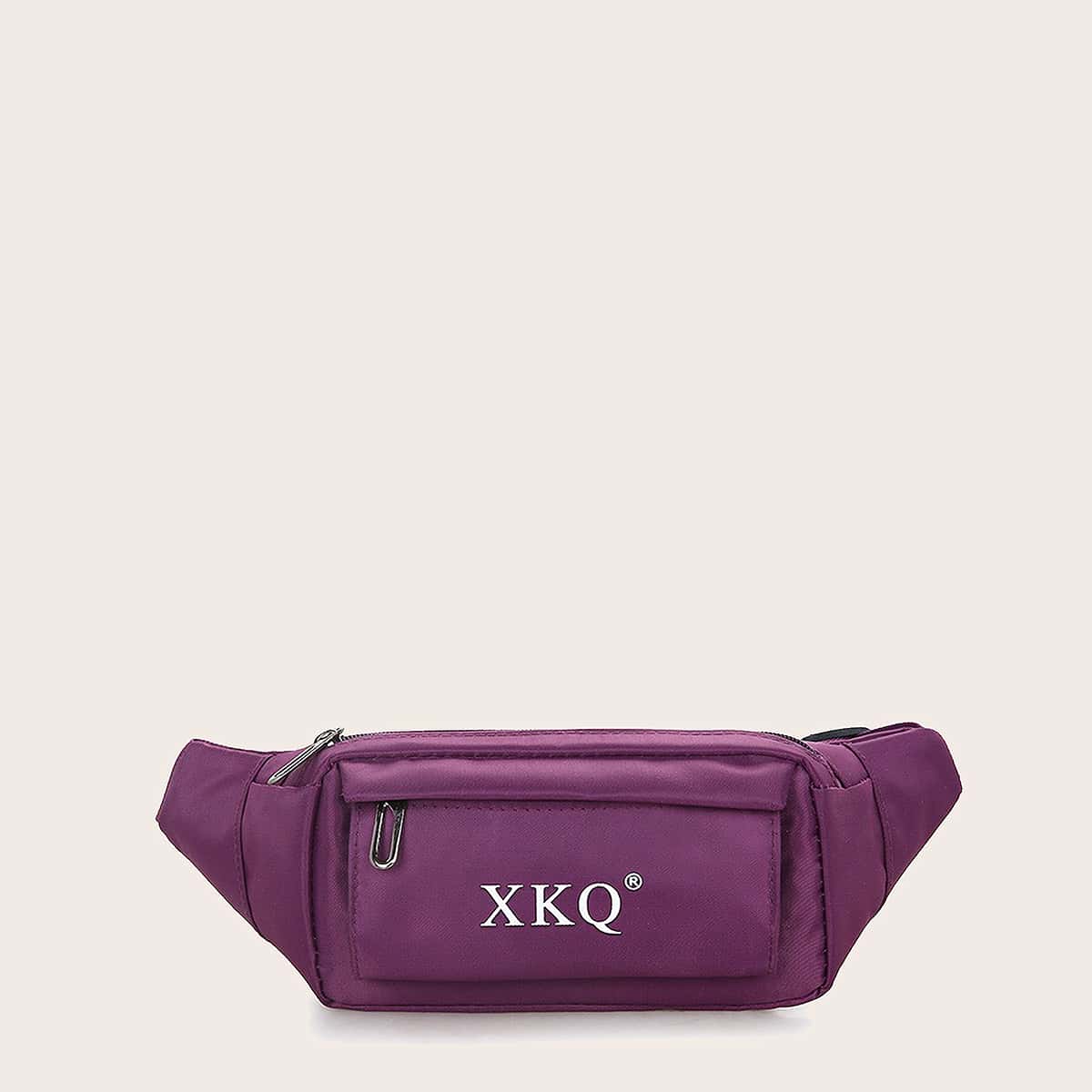

Letter Graphic Fanny Pack, Purple