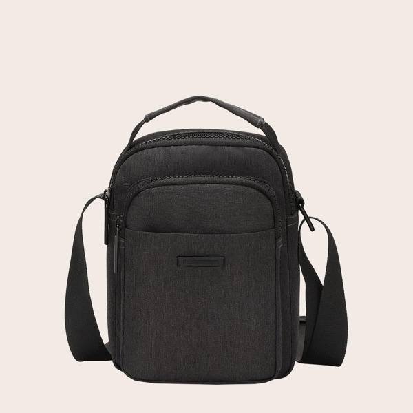 

Men Minimalist Crossbody Bag, Dark grey