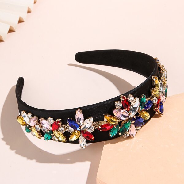 

Rhinestone Decor Hair Hoop, Multicolor