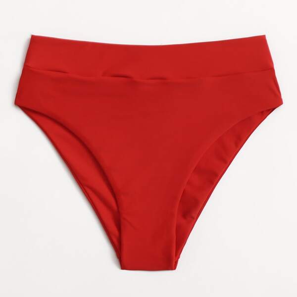 

High Waisted Bikini Panty, Red