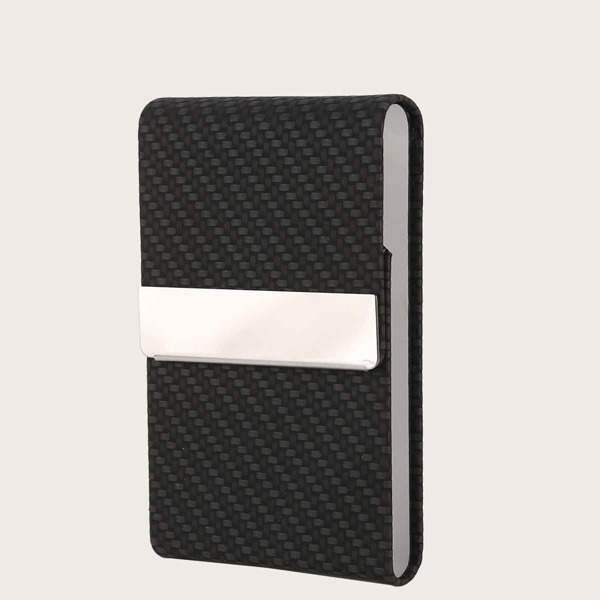 

Mini Men Metal Decor Card Holder, Black