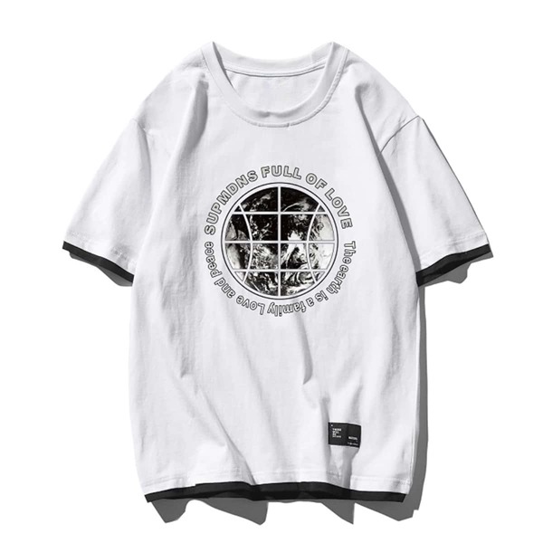 

Men 2 In 1 Slogan Graphic Tee, White