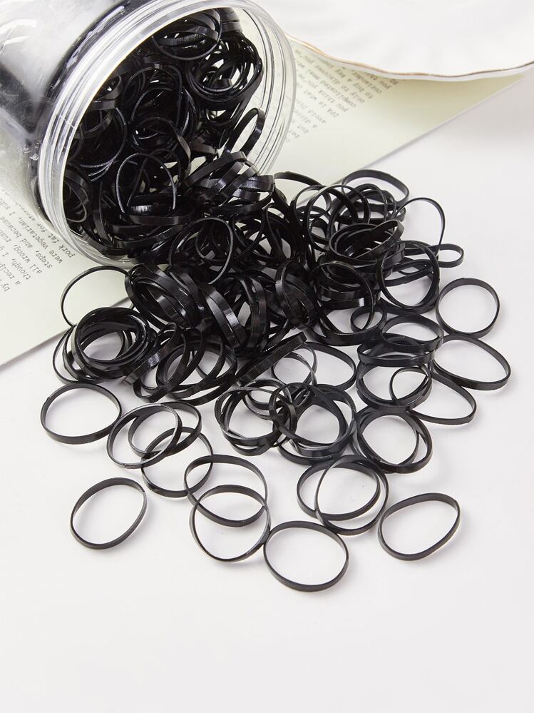 Acquista Elastici per capelli senza fine, spessi, neri, spessi, da 100 pezzi, elastici per capelli, coda di cavallo in Italia a partire da 3.42