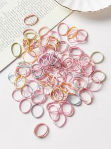 500pcs Disposable Elastic Hair Tie Casual Hair Ties Ponytail Holders Hair Elastics Hair Rubber Bands Scrunchies Hair Rope
