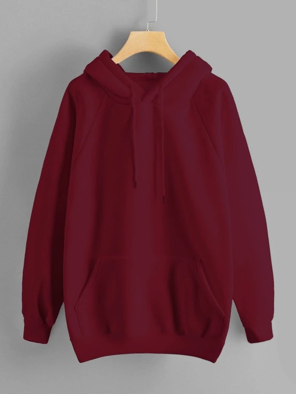 Drawstring raglan sleeve hoodie Outlet
