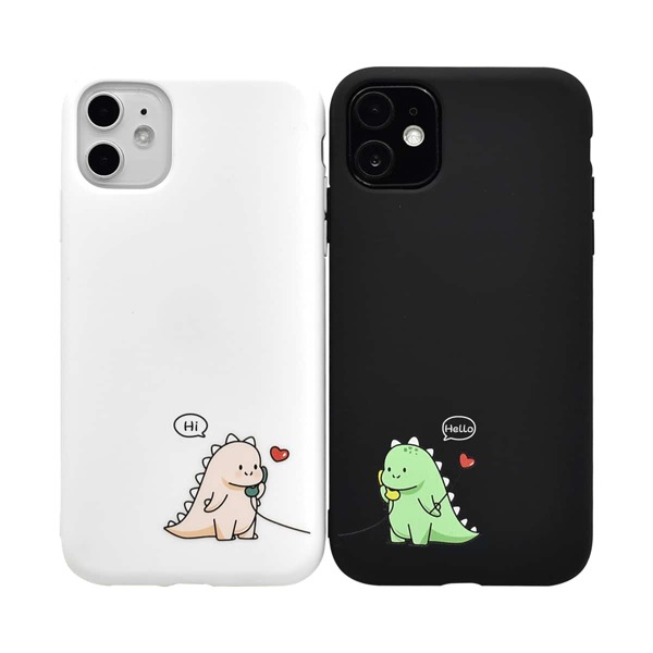 

2pcs Couple Dinosaur iPhone Case, Multicolor
