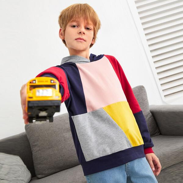 

Boys Colorblock Hoodie, Multicolor