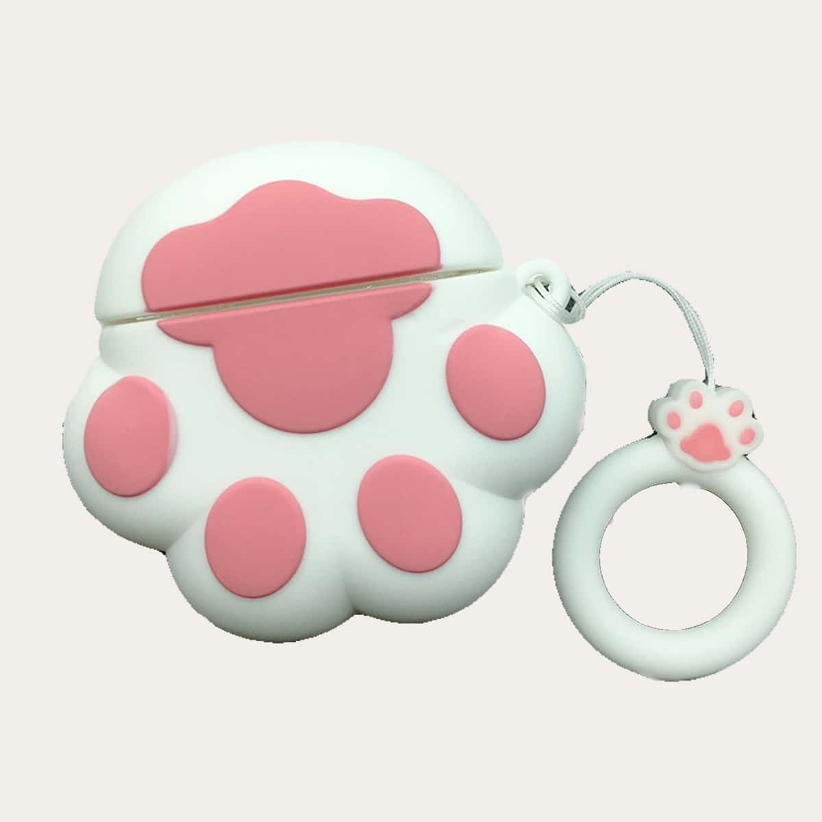 

Cat Paw Design Airpods Case, White