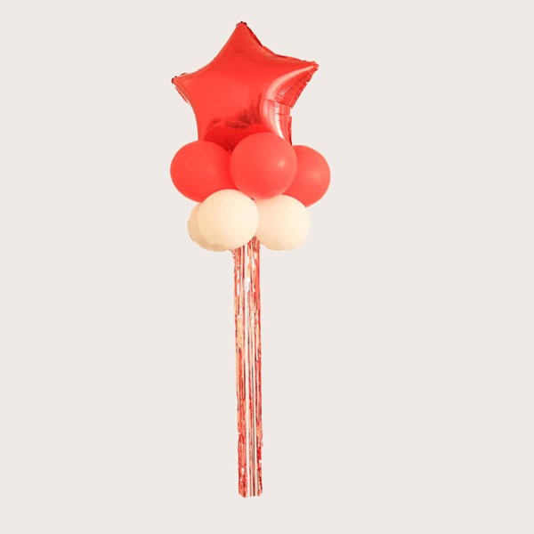 

9pcs Star Balloon Set, Multicolor