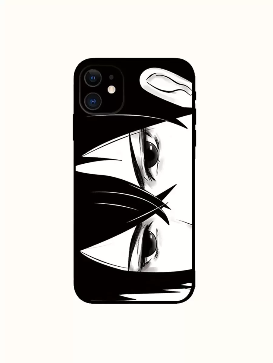 Figure Graphic Phone Case - Black - View 1