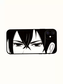 Figure Graphic Phone Case - Black - View 2