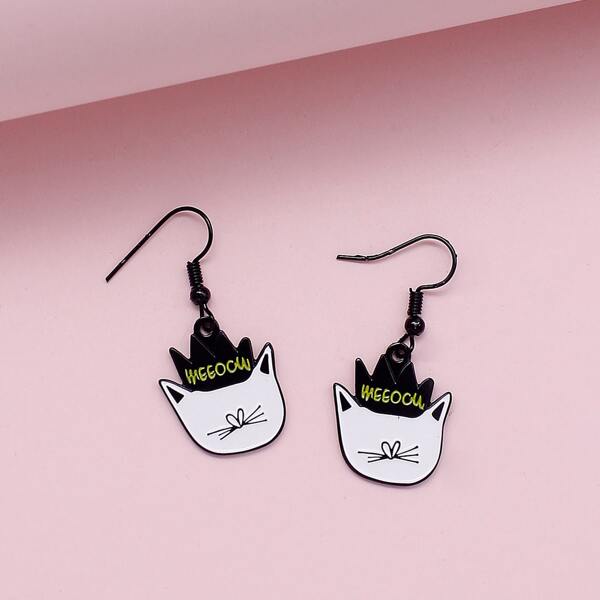 

Cartoon Charm Drop Earrings, Multicolor