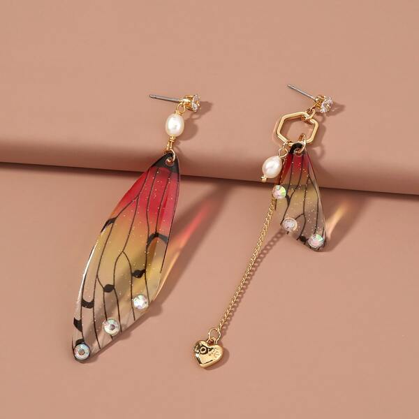 

Butterfly Wings Charm Drop Earrings, Multicolor