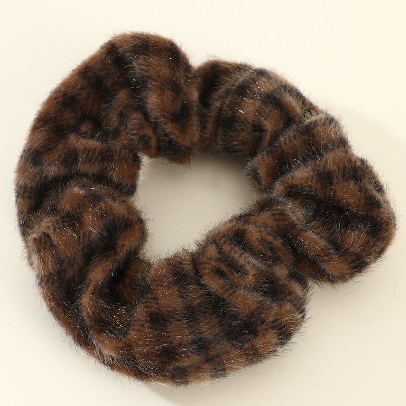 

Plaid Fluffy Scrunchie, Multicolor