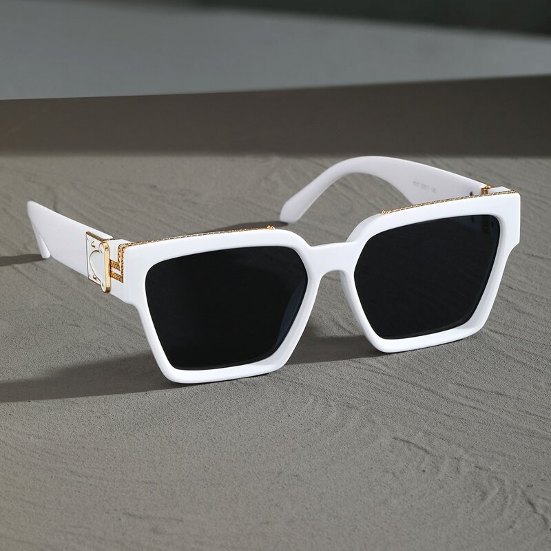 

Guys Acrylic Frame Tinted Lens Sunglasses, White