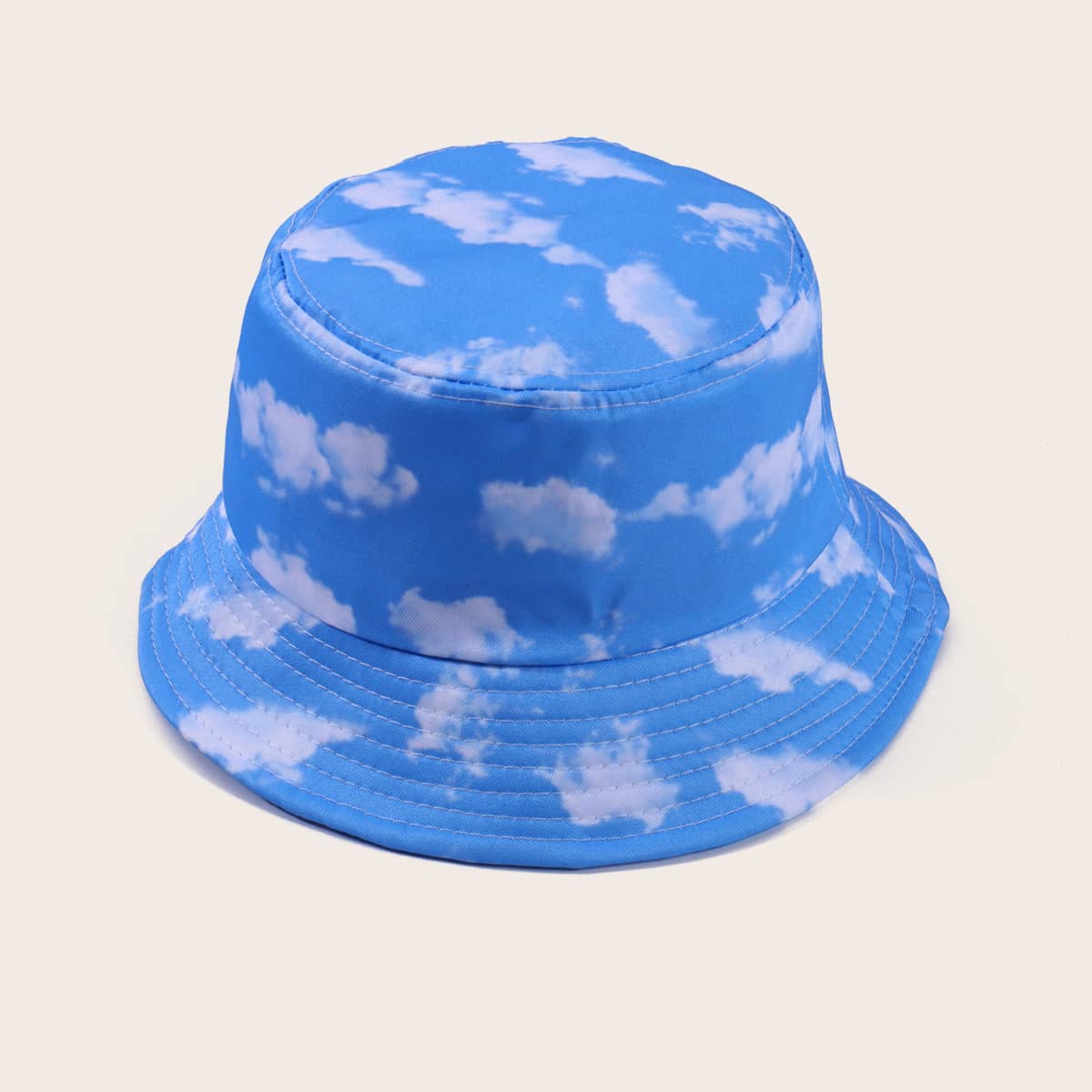 

Cloud Print Bucket Hat, Blue