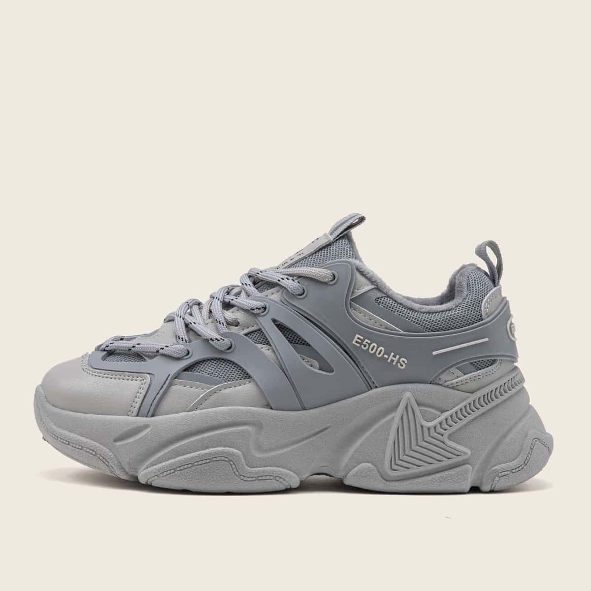 

Low Top Chunky Trainers, Grey