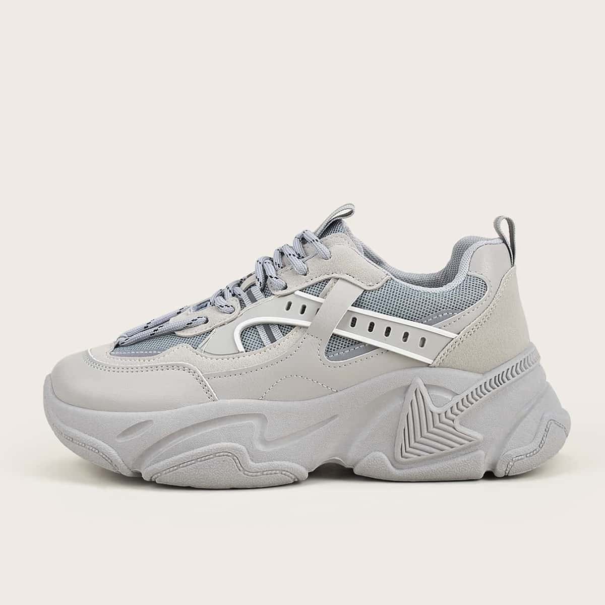 

Low Top Chunky Trainers, Grey