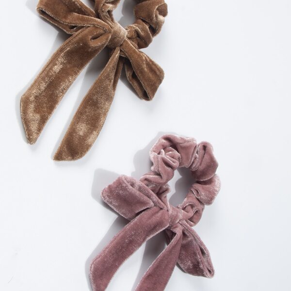 

2pcs Bow Knot Hair Tie, Multicolor