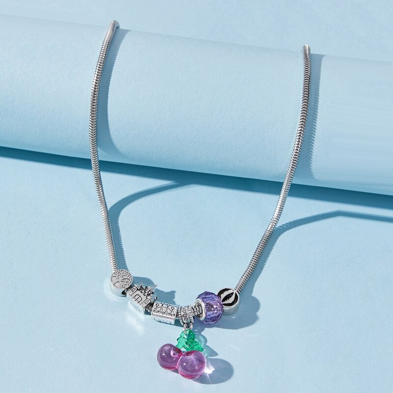 

Cherry & House Design Necklace, Silver