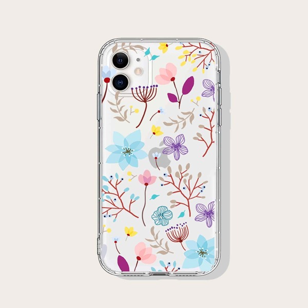 

Flower Print Clear iPhone Case