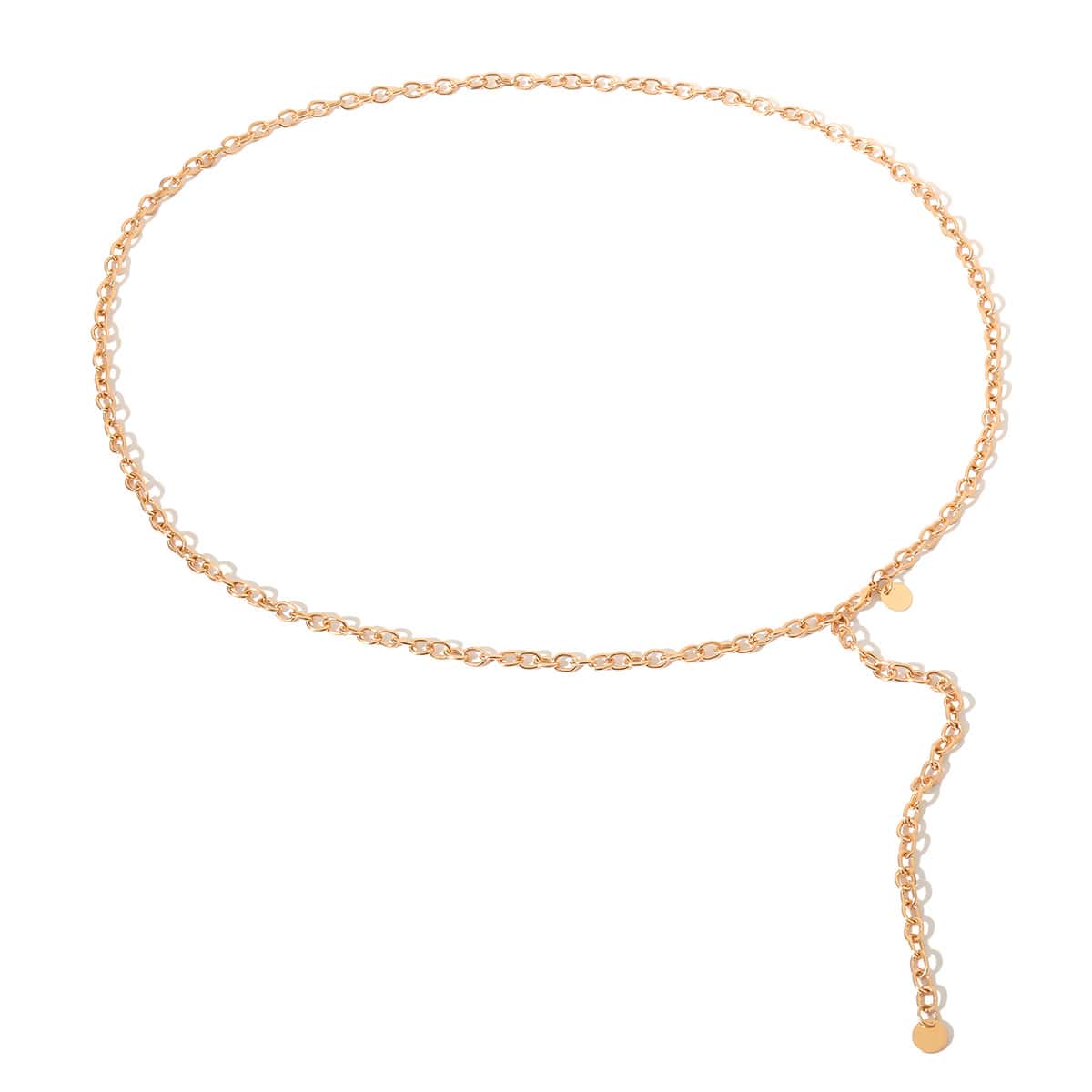 

Disc Decor Waist Chain, Gold