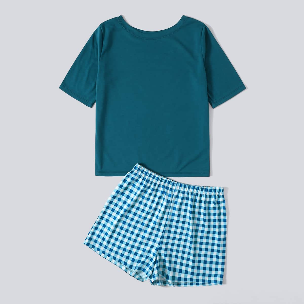 

Gingham Shorts PJ Set, Multicolor