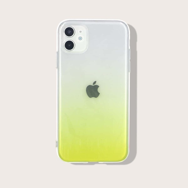 

Ombre Clear iPhone Case, Yellow