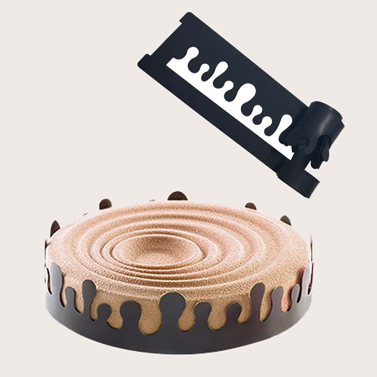 

1pc Cake Decorative Wrapper, Black